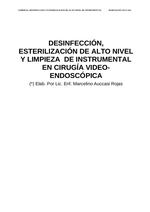 Desinfección, esterilización de alto nivel y limpieza de instrumental en Cirugía Video-endoscópica