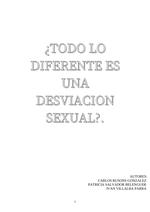 Todo lo diferente es una desviación sexual?