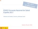 Encuesta Nacional Salud España 2017